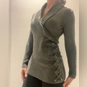 Surplice Long Sleeve Sweater